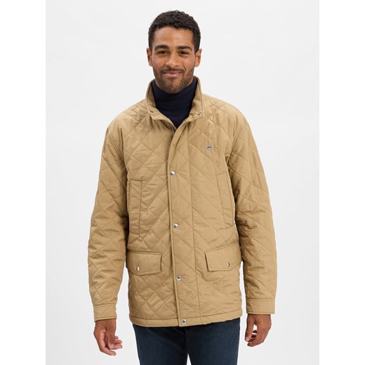Gant Pikowana kurtka męska Mężczyźni beżowy jednolity ze sklepu vangraaf w kategorii Kurtki męskie - zdjęcie 185558658
