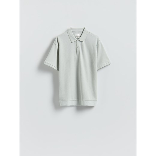 Reserved - Strukturalne polo comfort fit - jasnoniebieski ze sklepu Reserved w kategorii T-shirty męskie - zdjęcie 185558966