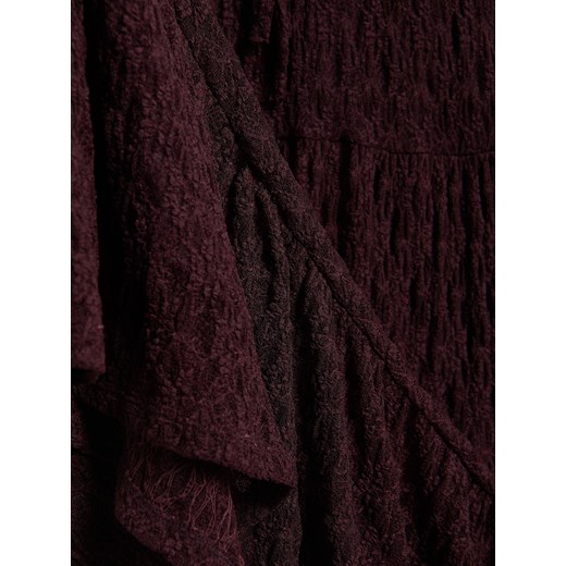 Reserved - Ażurowa spódnica maxi - bordowy Reserved L Reserved