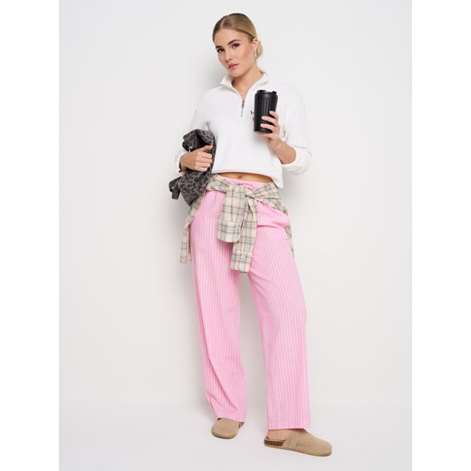 Sinsay - Bluza polo z haftowanym napisem - kremowy Sinsay L Sinsay