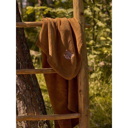 Sinsay - Koc z maskotką - brązowy Sinsay One Size Sinsay