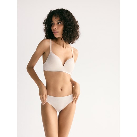 Reserved - Majtki typu brazyliany 2 pack - kremowy ze sklepu Reserved w kategorii Majtki damskie - zdjęcie 185560827