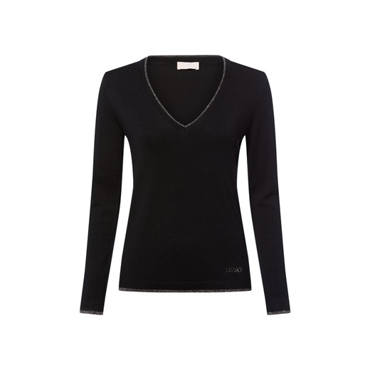 Liu Jo Collection Sweter damski z dzianiny Kobiety czarny jednolity ze sklepu vangraaf w kategorii Swetry damskie - zdjęcie 185561967