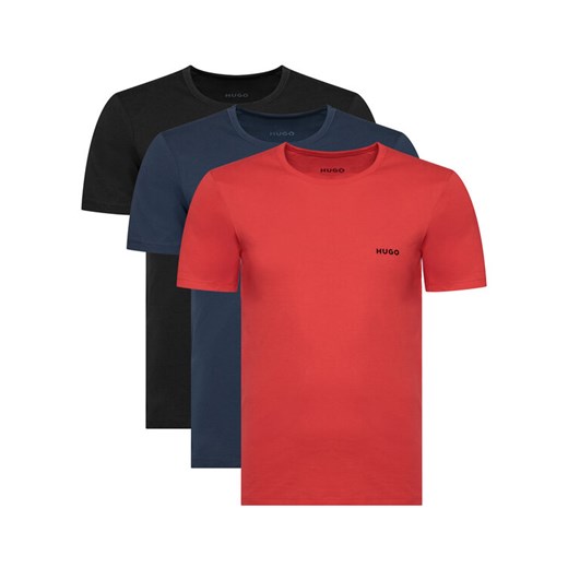 HUGO Komplet 3 t-shirtów 50532811 Kolorowy Regular Fit ze sklepu MODIVO w kategorii T-shirty męskie - zdjęcie 185562589