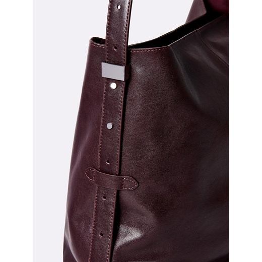 Mohito - Skórzana torebka - mahoń Mohito ONE SIZE Mohito