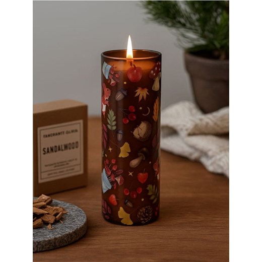 Sinsay - Świeca zapachowa Sandalwood - brązowy ze sklepu Sinsay w kategorii Dom - zdjęcie 185563796