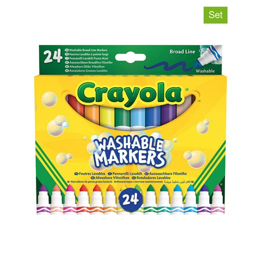 Crayola Flamastry (24 szt.) - 3+ ze sklepu Limango Polska w kategorii Zabawki - zdjęcie 185565809