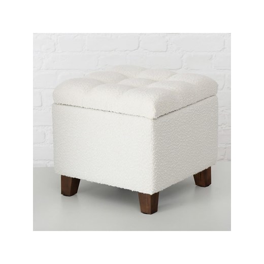 Boltze Hocker &quot;Palur&quot; w kolorze kremowym ze schowkiem - 38 x 35 cm ze sklepu Limango Polska w kategorii Pufy i siedziska - zdjęcie 185565957