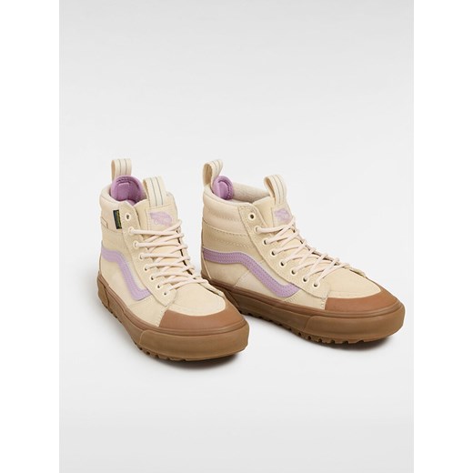 Vans Skórzane sneakersy &quot;Sk8-Hi&quot; w kolorze beżowo-fioletowym ze sklepu Limango Polska w kategorii Buty sportowe damskie - zdjęcie 185566667