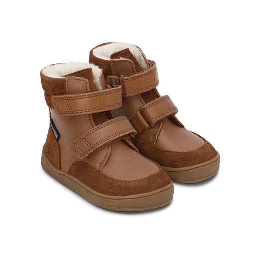 Bundgaard Skórzane botki &quot;Basil Strap Mini II TEX&quot; w kolorze jasnobrązowym ze sklepu Limango Polska w kategorii Buty zimowe dziecięce - zdjęcie 185566708