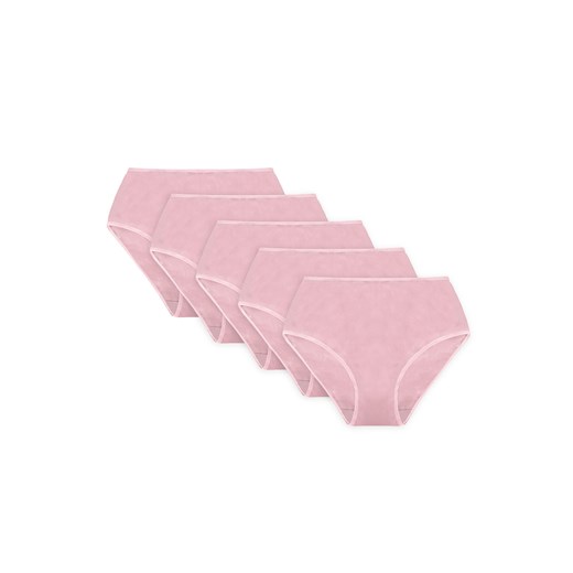 Wysokie figi Vivisence 4017 5-pack gumka różowa: różowy ze sklepu kontri.pl w kategorii Majtki damskie - zdjęcie 185567236