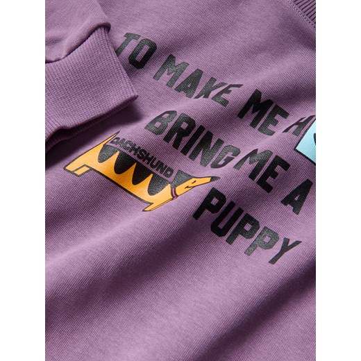 Reserved - Bluza z nadrukiem - fioletowy Reserved 164 (13 lat) Reserved