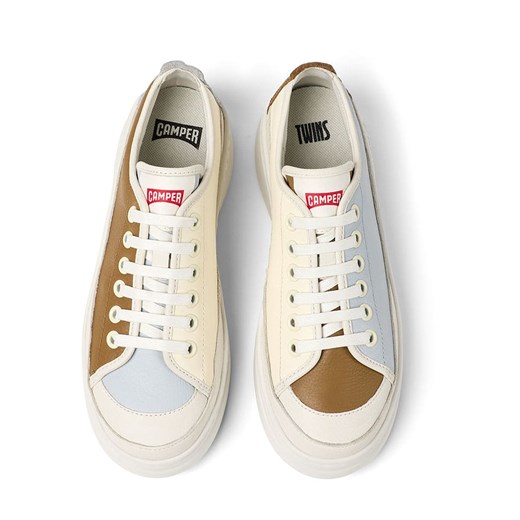 Camper Skórzane sneakersy w kolorze jasnobrązowo-beżowo-błękitnym Camper 36 wyprzedaż Limango Polska