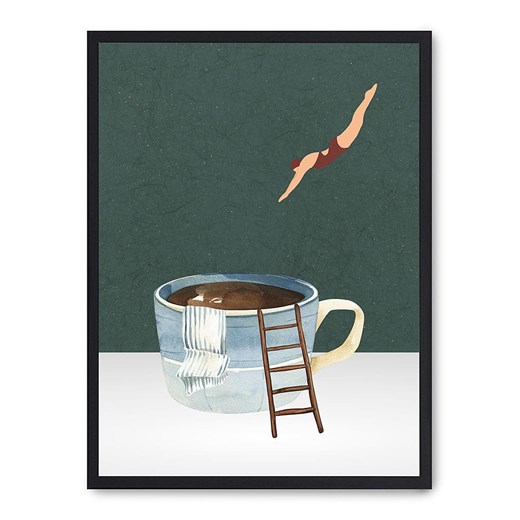 poster lab Druk artystyczny &quot;Jump to the coffe&quot; w ramce ze sklepu Limango Polska w kategorii Obrazy - zdjęcie 185568478
