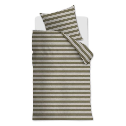 Beddinghouse Komplet pościeli &quot;Bold Stripe&quot; w kolorze oliwkowo-kremowym ze sklepu Limango Polska w kategorii Pościele - zdjęcie 185568536
