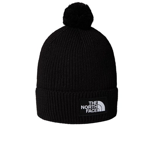 Czapka The North Face Logo Box Cuffed Beanie 0A8CHFJK31 - czarna ze sklepu streetstyle24.pl w kategorii Czapki zimowe męskie - zdjęcie 185568718