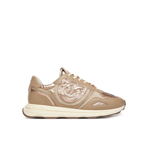 Sneakersy PINKO Zoe 01 SS0087P023 Beżowy ze sklepu eobuwie.pl w kategorii Buty sportowe damskie - zdjęcie 185568949