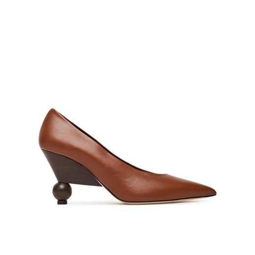 Czółenka Weekend Max Mara Nievo 25255260956 Brązowy ze sklepu eobuwie.pl w kategorii Czółenka - zdjęcie 185569145