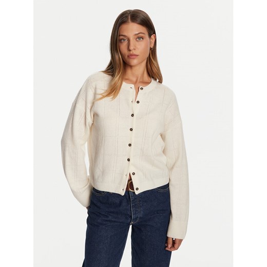 Barbour Kardigan Blakely lyLKN1663WH71 Écru ze sklepu MODIVO w kategorii Swetry damskie - zdjęcie 185570448