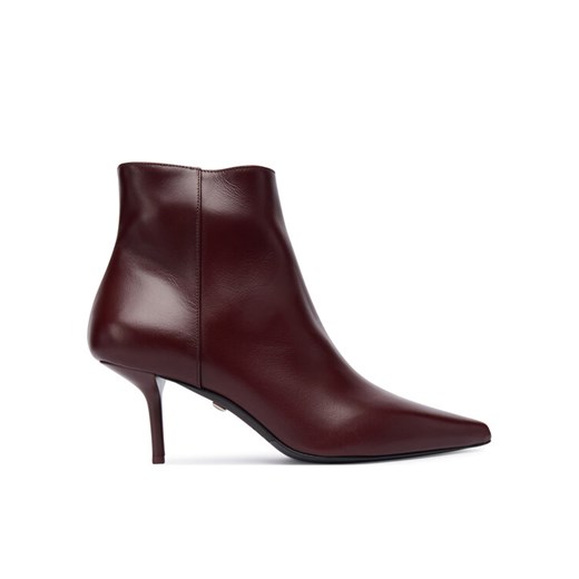 Max Mara Botki 2524796011600 Bordowy ze sklepu MODIVO w kategorii Botki - zdjęcie 185570487
