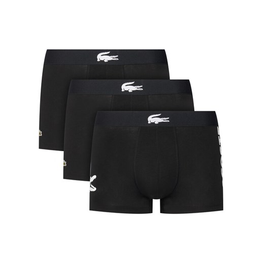 Lacoste Komplet 3 par bokserek 5H1291 Czarny ze sklepu MODIVO w kategorii Majtki męskie - zdjęcie 185570507