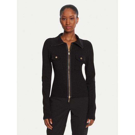 LOLA CASADEMUNT Kardigan LF2511007 Czarny Slim Fit ze sklepu MODIVO w kategorii Swetry damskie - zdjęcie 185570567