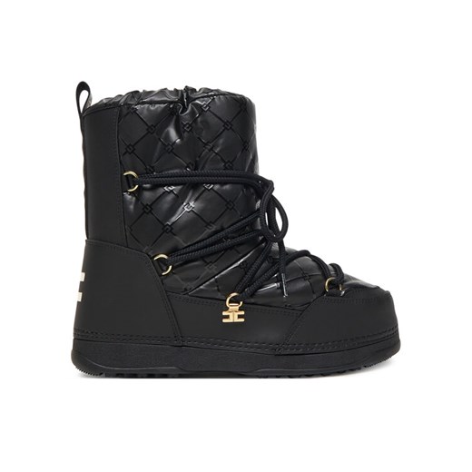 Elisabetta Franchi Śniegowce Snow Boot F4A6-E0457-1860930 D Czarny ze sklepu MODIVO w kategorii Buty zimowe dziecięce - zdjęcie 185570648