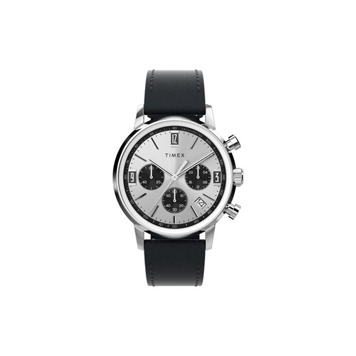 Timex Zegarek Marlin Chronograph TW2W10300 Czarny ze sklepu MODIVO w kategorii Zegarki - zdjęcie 185570708
