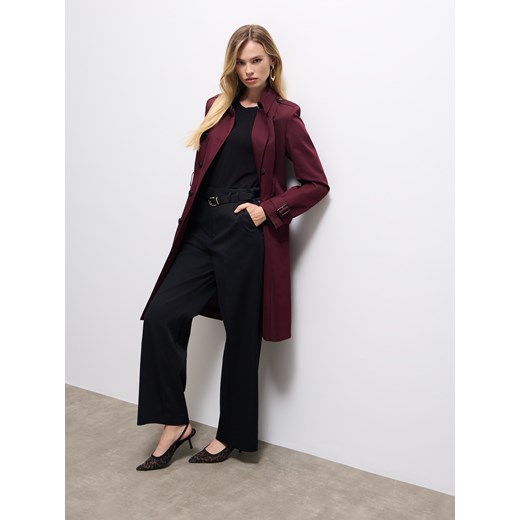 Mohito - Trencz z paskiem - mahoń Mohito 42 Mohito