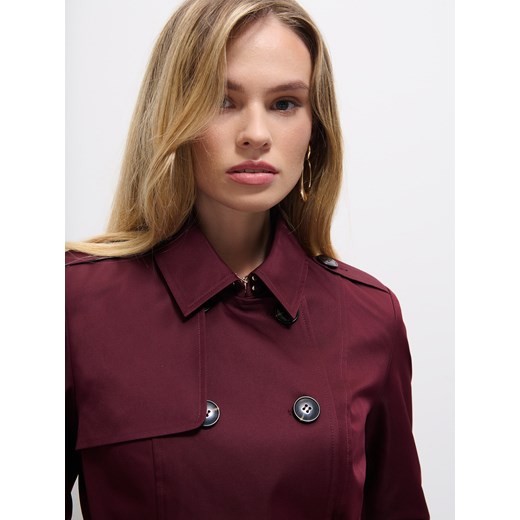 Mohito - Trencz z paskiem - mahoń Mohito 44 Mohito