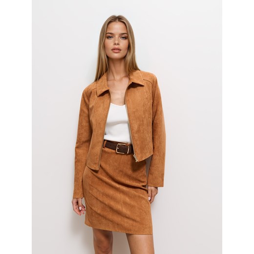 Mohito - Ołówkowa spódnica mini - brązowy Mohito 38 Mohito