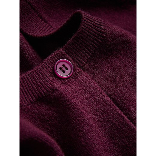 Reserved - Dzianinowa kamizelka - ciemnofioletowy Reserved S Reserved