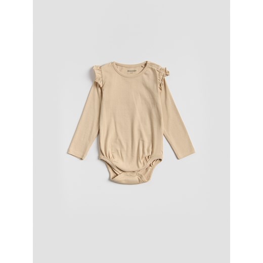 Reserved - Body z falbanką 3 pack - złamana biel Reserved 5-2 lata) Reserved