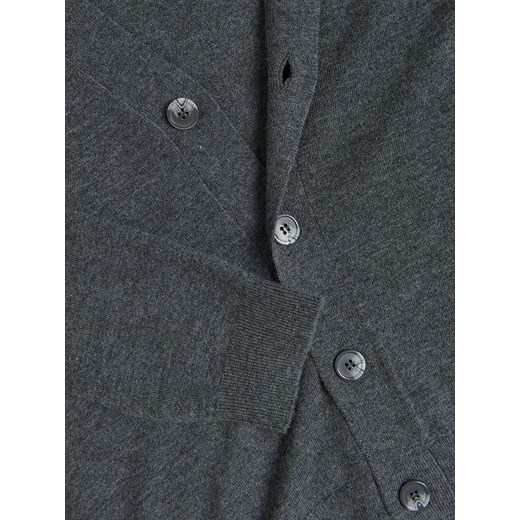 Reserved - Kardigan z wełny merino - szary Reserved L Reserved