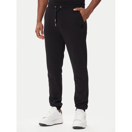 KARL LAGERFELD Spodnie dresowe 705752 500900 Czarny Regular Fit ze sklepu MODIVO w kategorii Spodnie męskie - zdjęcie 185575375