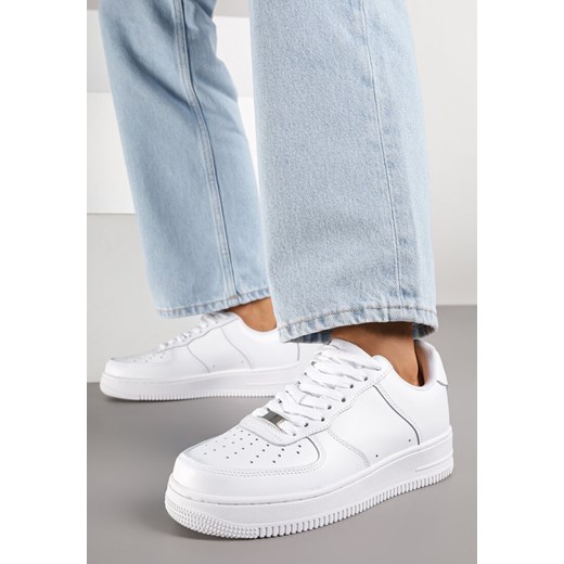 Białe Sneakersy ze Skóry Naturalnej z Perforacją Rilarose ze sklepu renee.pl w kategorii Buty sportowe damskie - zdjęcie 185575987