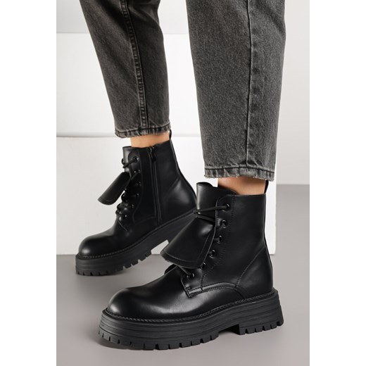 Czarne Casualowe Botki Typu Workery Vemarine Renee 37 renee.pl