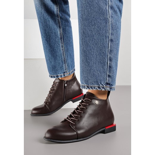 Brązowe Botki Vices Trzewiki Aliff Renee 38 renee.pl
