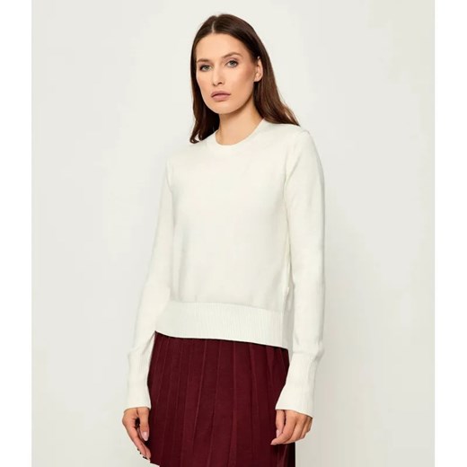 Guess Jeans Sweter | Regular Fit | z dodatkiem jedwabiu ze sklepu Gomez Fashion Store w kategorii Swetry damskie - zdjęcie 185576285