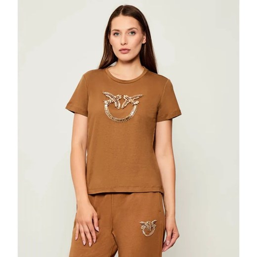 Pinko T-shirt QUENTIN | Regular Fit ze sklepu Gomez Fashion Store w kategorii Bluzki damskie - zdjęcie 185576327