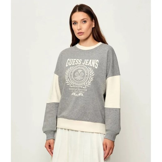 Guess Jeans Bluza RACKET PIECED | Regular Fit ze sklepu Gomez Fashion Store w kategorii Bluzy damskie - zdjęcie 185576349