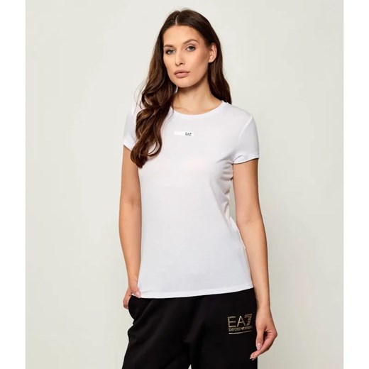EA7 T-shirt | Slim Fit ze sklepu Gomez Fashion Store w kategorii Bluzki damskie - zdjęcie 185576376