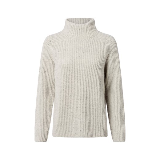 MOS MOSH Sweter damski - MMThyra Kobiety Wełna beżowy marmurkowy ze sklepu vangraaf w kategorii Swetry damskie - zdjęcie 185577617