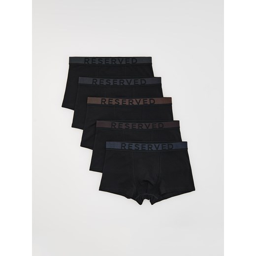 Reserved - 5 pack bokserek Classic - czarny ze sklepu Reserved w kategorii Majtki męskie - zdjęcie 185577699
