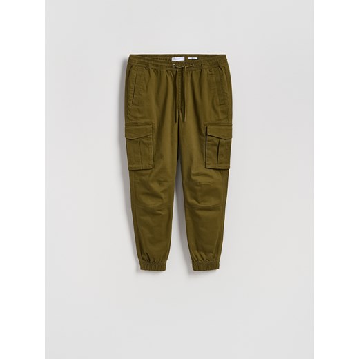 Reserved - Spodnie cargo jogger - zielony ze sklepu Reserved w kategorii Spodnie męskie - zdjęcie 185577905