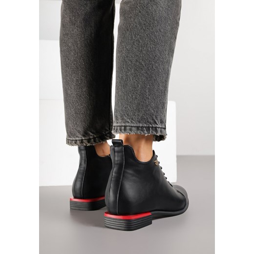 Czarne Botki Typu Trzewiki Vices Implie 41 born2be.pl