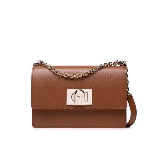 Torebka Furla 1927 BAFKACO-ARE000-03B00-1-007-20-BG-B Brązowy ze sklepu eobuwie.pl w kategorii Kopertówki - zdjęcie 185578837