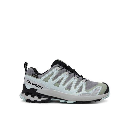 Trekkingi Salomon Xa Pro 3D V9 Gore-Tex L47823100 Szary ze sklepu eobuwie.pl w kategorii Buty sportowe damskie - zdjęcie 185578847