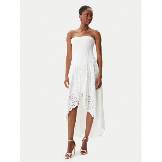 BARDOT Sukienka koktajlowa Felicidad Strapless 59843DB Biały Regular Fit ze sklepu MODIVO w kategorii Sukienki - zdjęcie 185579349