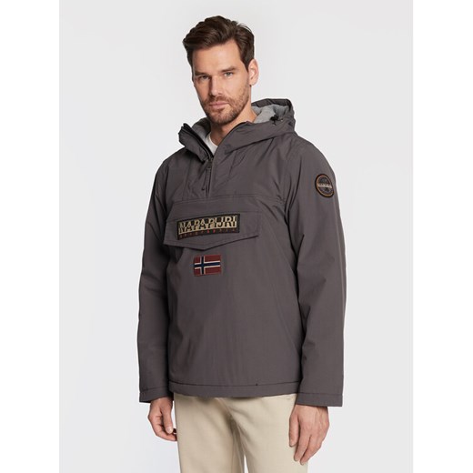 Napapijri Kurtka anorak Rainforest Winter 3 NP0A4GMC Szary Regular Fit ze sklepu MODIVO w kategorii Kurtki męskie - zdjęcie 185579356